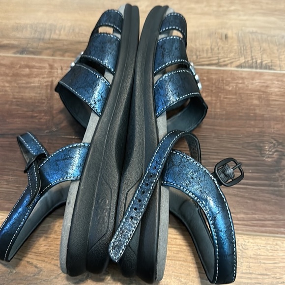 SAS Helena Quarter Strap Sandal Black Women's 9N - Picture 8 of 9